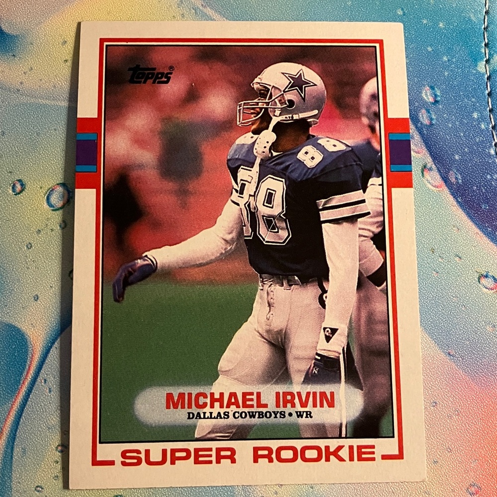 MICHAEL IRVIN ROOKIE CARD DALLAS COWBOYS Topps 1988